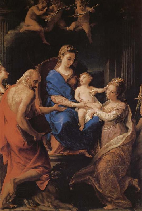Pompeo Batoni St. Catherine and St. Lucie translated from French as well as the wedding